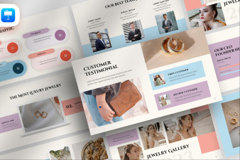 Pastel Color Jewelry Keynote Template